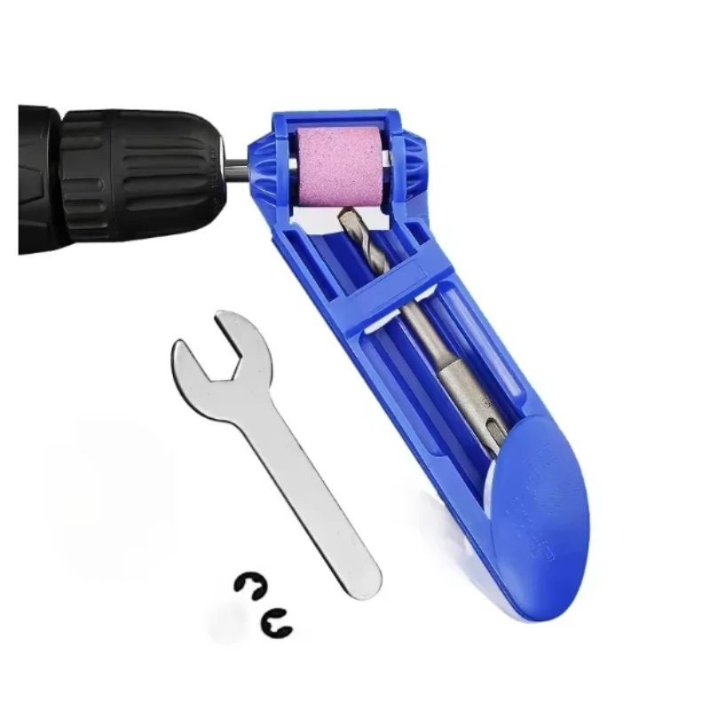2.0-12.5mm Portable Drill Bit Sharpener 1 Set Corundum Grinding Wheel Bit Tool Twist Drill Bit Sharpening Machine