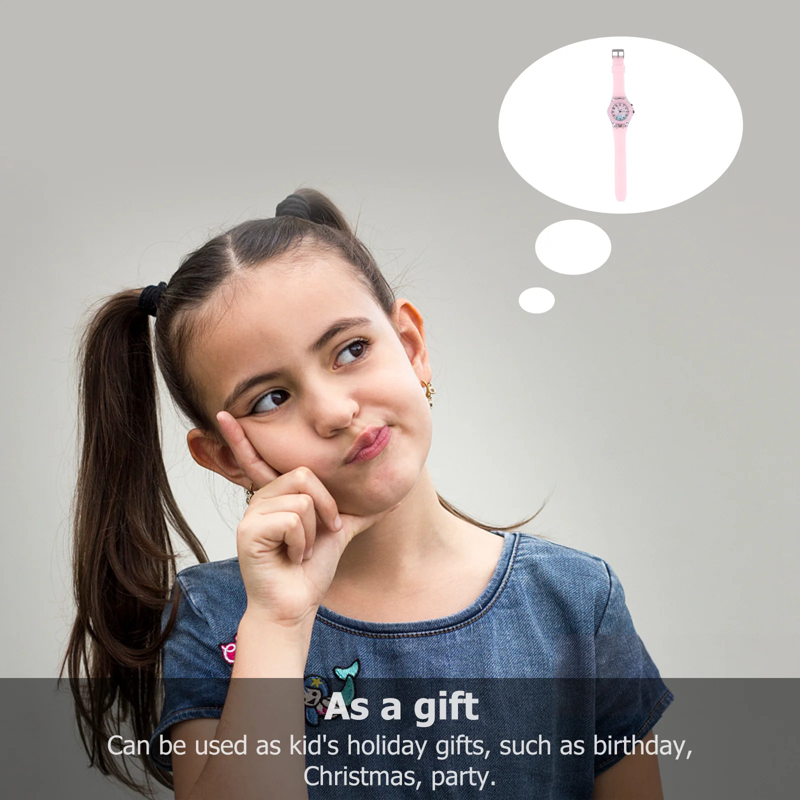 1 قطعة كارتون ساعة أرنب نمط مضيئة الطلب توهج ساعة مريحة حزام قابل للتعديل للصغار #5