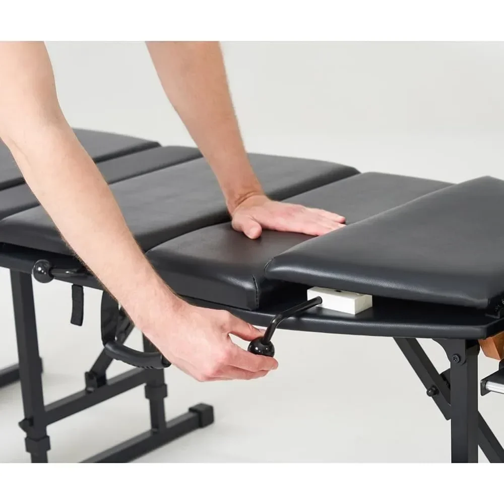 Elite Professional Portable Chiropractic Table (Charcoal)