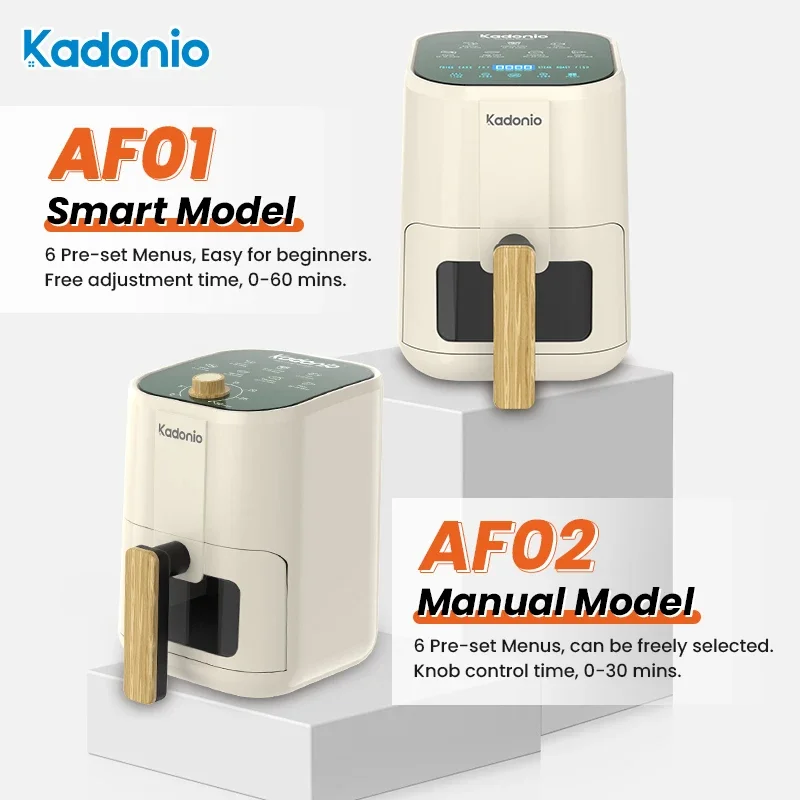 Kadonio Digital Control Oil Free Air Frier Energy Saving Small Air Fryer Multi-Function Electric Air Fryer