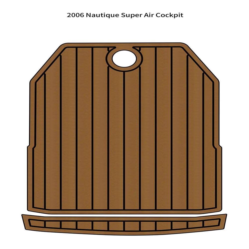 

Cockpit Pad Boat EVA Foam Faux Teak Deck Floor Mat For 2006 Nautique Super Air