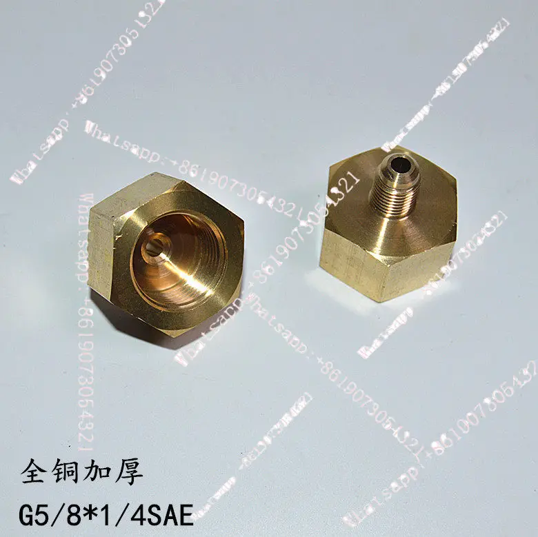 conditioner pressure adapter oxygen nitrogen cylinder G5/8 to inch refrigerant tube large steel cylinder copper connector R32