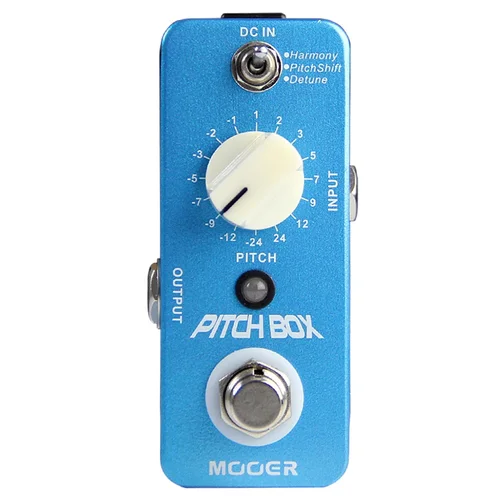 Mooer Mps1 Pitch Box - Pedal de cambio/harmonizador de paso polifónico para guitarra/bajo, efectos estilo Whammy, analógico seco