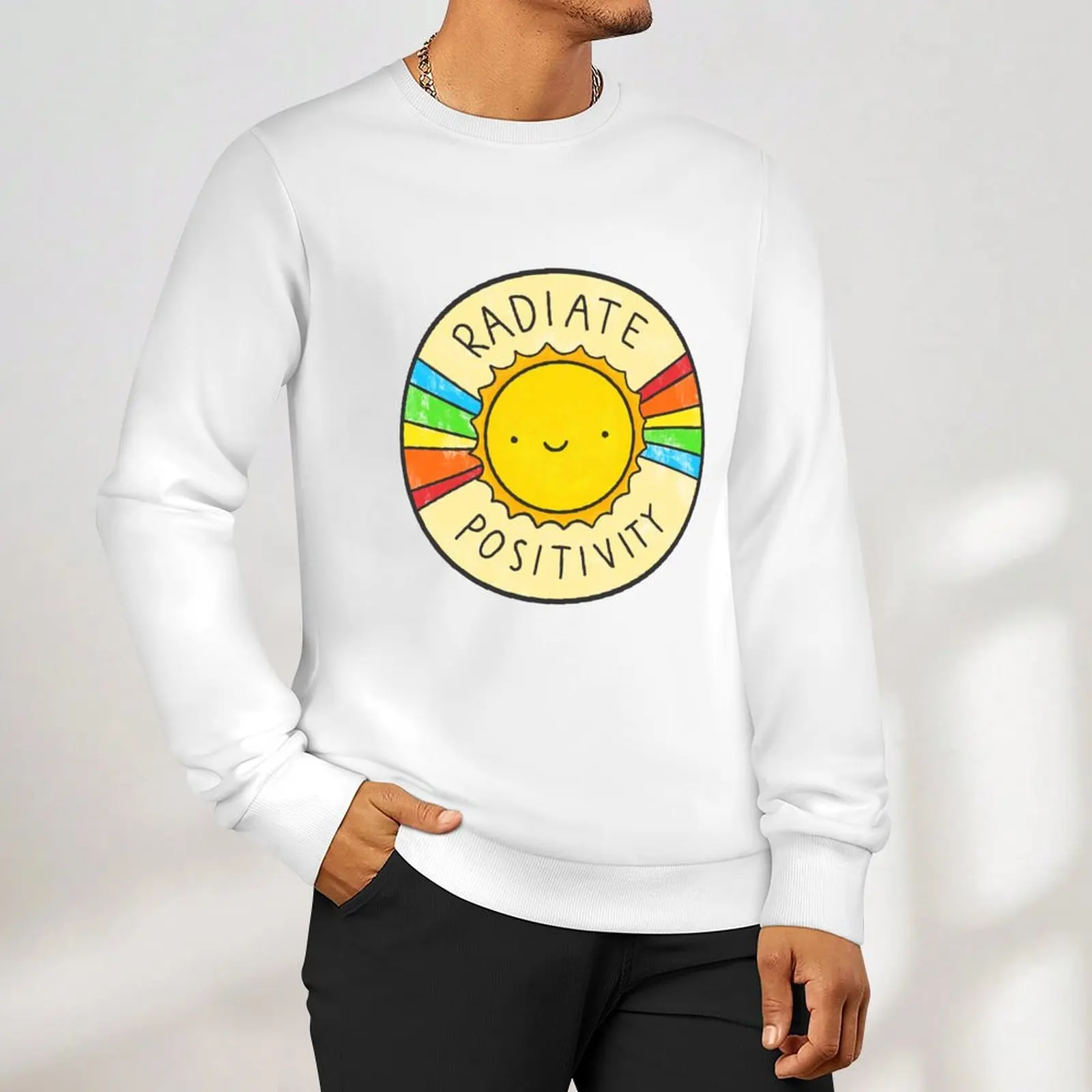 Radiate Positivity Sweatshirt mens designer clothes new sweatshirts