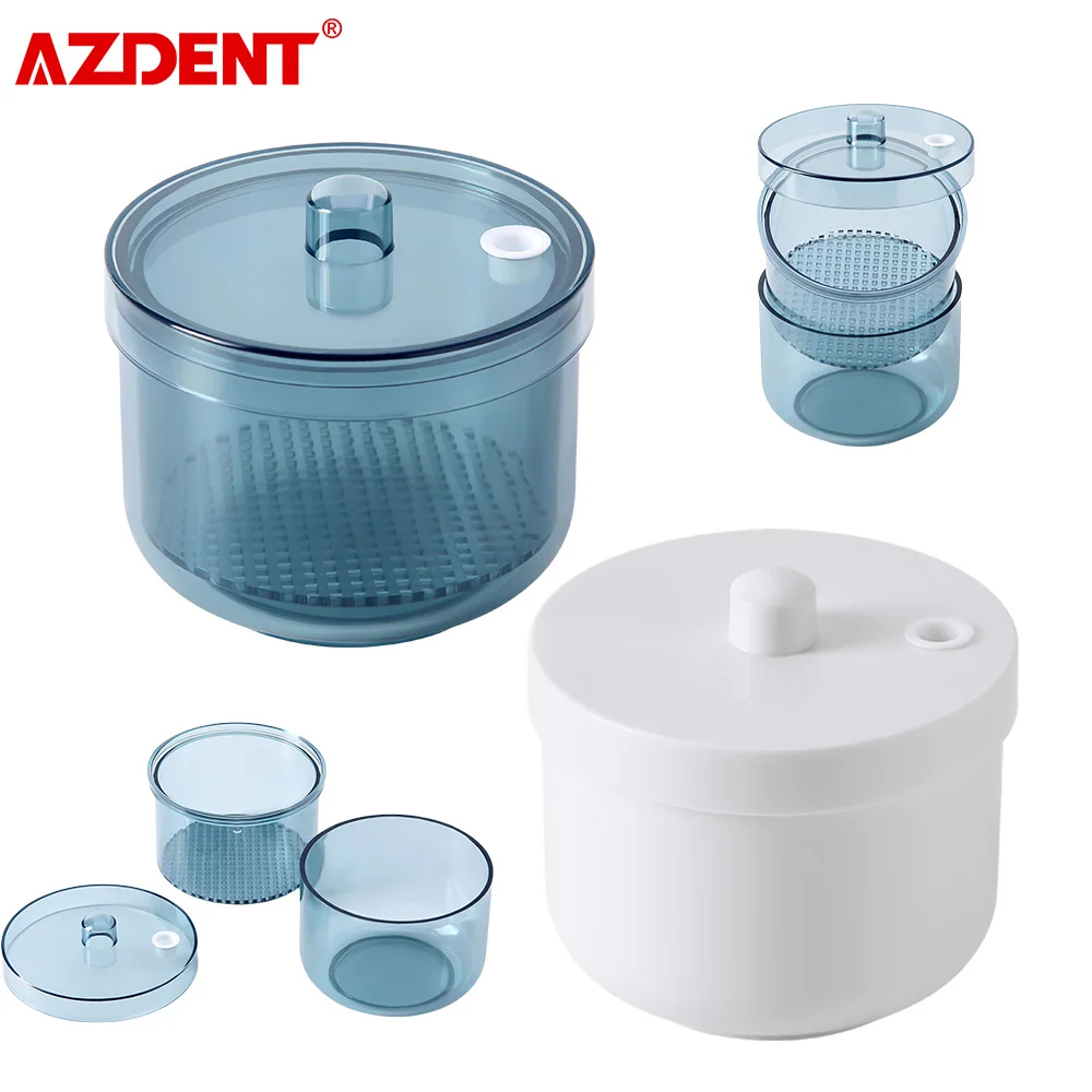 AZDENT Dental Disinfection Box Burs Organizer Holder Cleaning Box Storage  Drill Bits Grinding Head Sterilizer Dentistry Tools