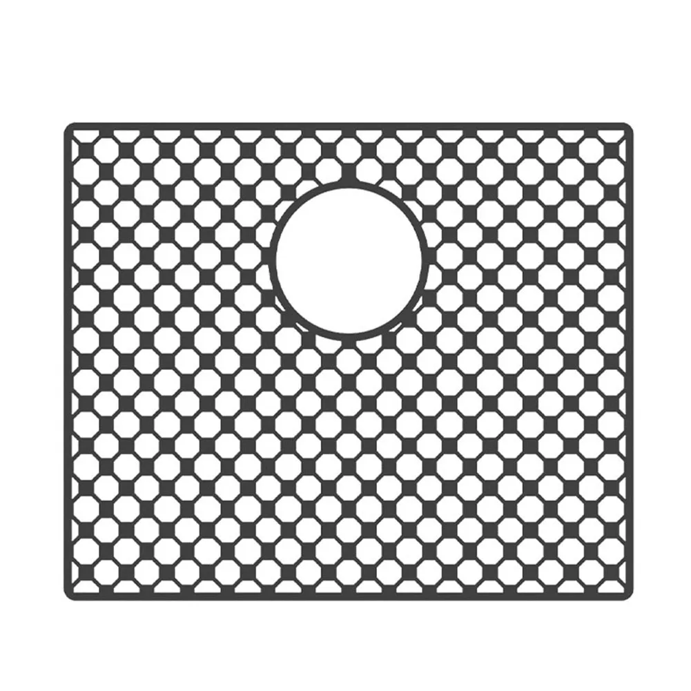 Silicone Sink Protector Mat Non Slip and Heat Resistant Featuring Drain Openings for Effective Water Flow and Sink Protection