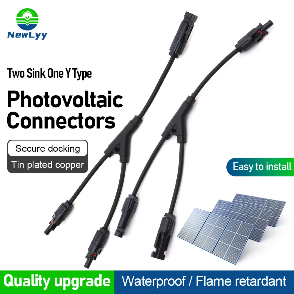 2Y Branch 1500V Photovoltaik-Stecker wird für die Verkabelung von Solarstraßenlampen und Stromerzeugungs-Solarpanel-Kabel-Drahtverbindungen verwendet