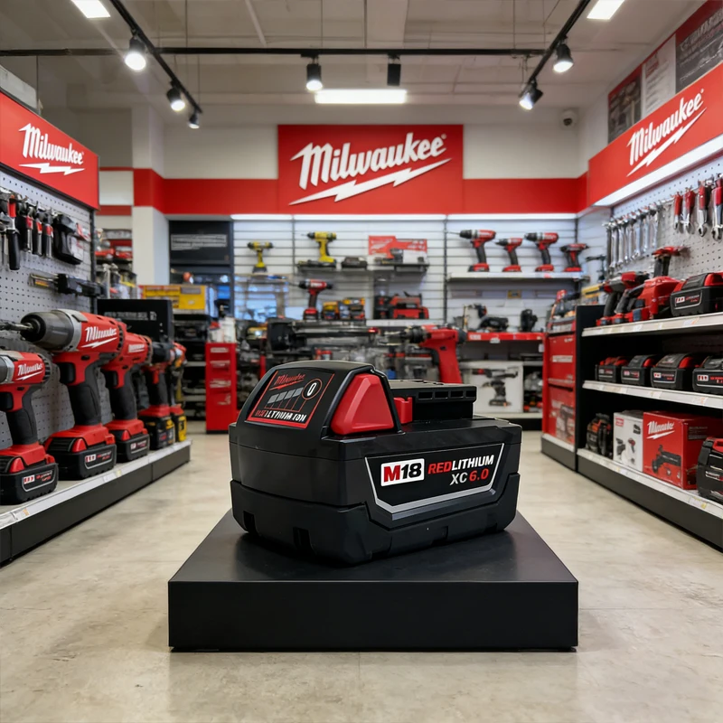 

✅New Milwaukee M18 6.0Ah 5.0Ah Battery, 18V RED Lithium-Ion Replacement Battery for 48-11-1860 2604-22 M18 Power Tools