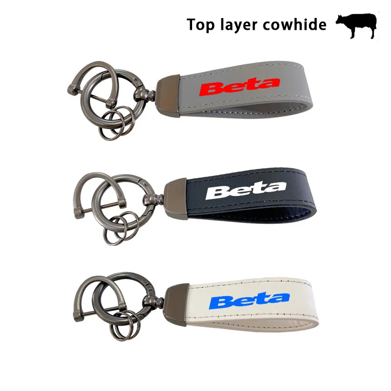 Top leather Printed Metal Keychain For BETA RR RS RRS 125 200 250 300 350 390 400 450 480 498 500 X Trainer 300