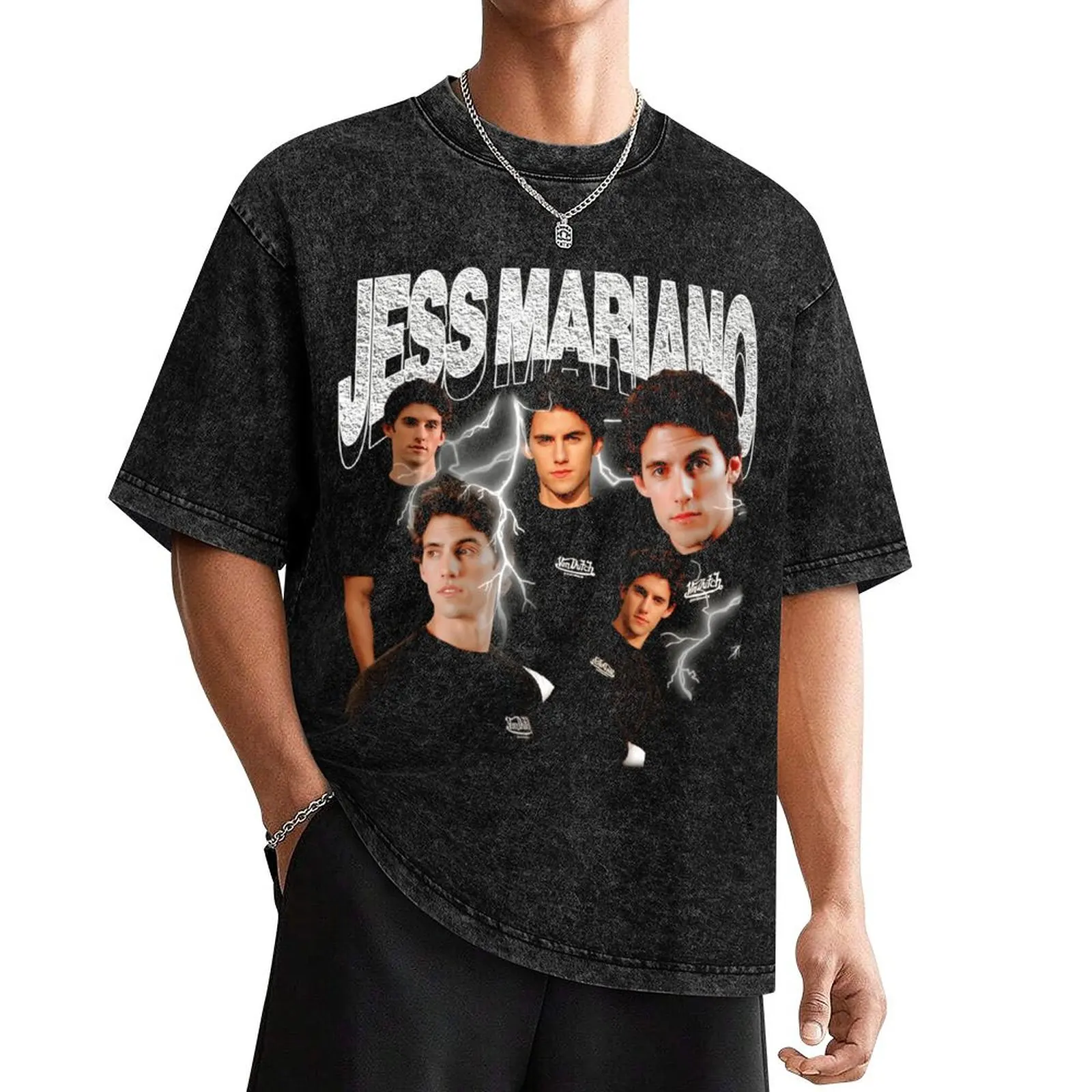 Jess Mariano Signature 90's Vintage Retro Style T-Shirt Short sleeve tee vintage Men's t-shirt