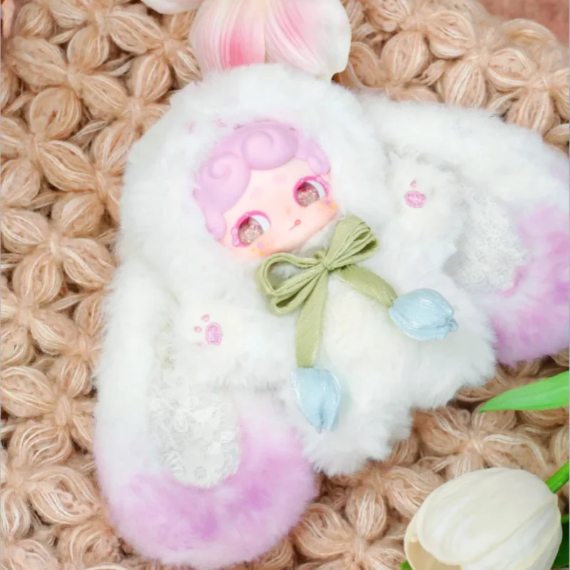 Luckydeernai Goodnight Little Rabbit V2 الجيل الثاني Secret Garden صندوق أعمى من القطيفة قلادة يدوية الصنع هدية دمية لطيفة مفاجأة