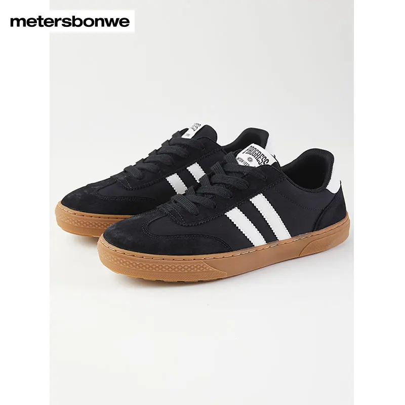 

Metersbonwe-Men's And Women's Indoor Sports Shoes Color Clash Comfortable Air Permeability Vintage Commute Casual Four Season