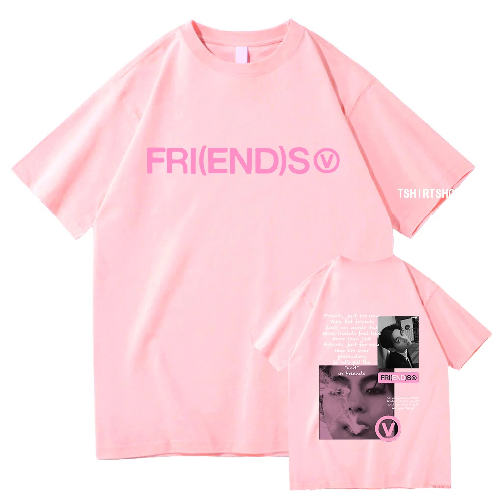 2024 جديد أغنية الخامس الجمعة (النهاية) تي شيرت الرجال/النساء التي شيرت للجنسين الملابس القطنية الرجعية الصيف الجمالية بلايز عالية الجودة تي شيرت