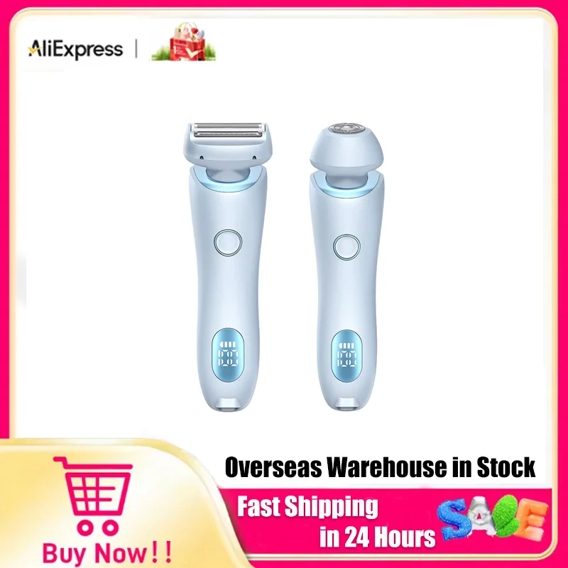 

Портативный триммер для волос, электрический триммер для волос, зарядка через USB, портативный женский триммер для лица и тела со съемной головкой, для влажного и сухого использования