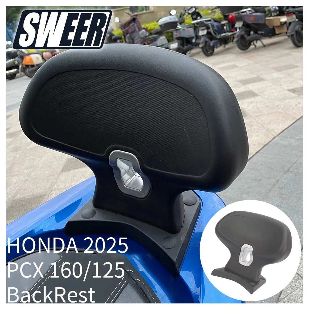 FOR honda pcx 160 2025 Accessories Back Rest For PCX 125 2025 Aluminum Alloy PCX160 Motorcycle Backrests