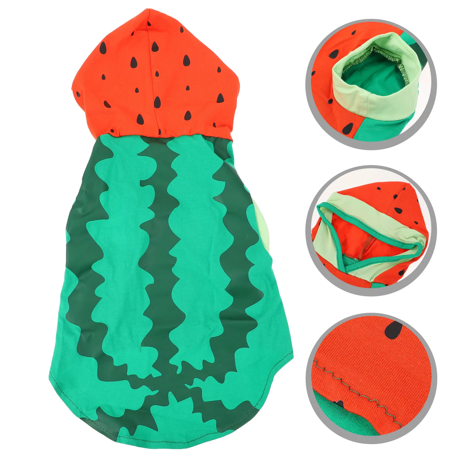 

Pet Clothes Watermelon Style Clothing Cat Outfits Dog ing T-shirts Decorative Costume Green Funny