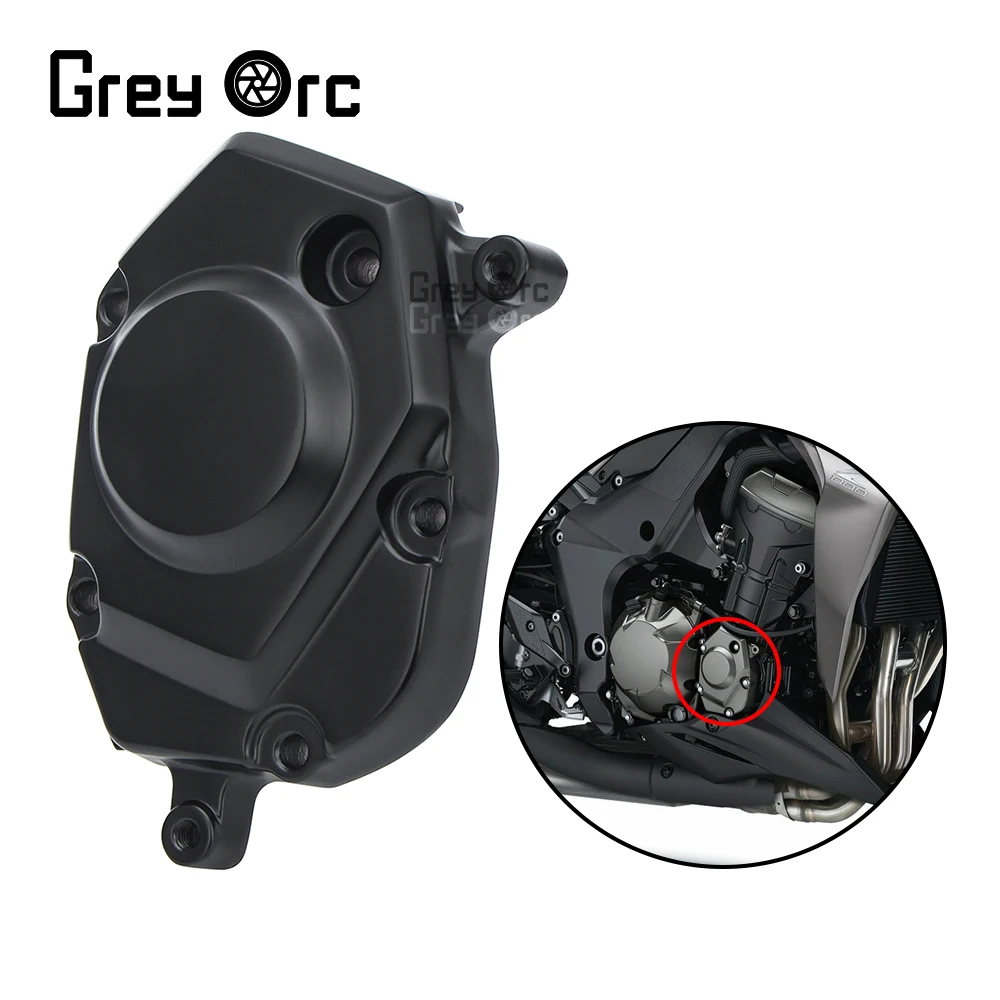 

for Kawasaki Z1000 Z1000R Z1000SX 2010-2022 Motorcycle Black Side Engine Pulser Stator Cover Case Hood CrankCase