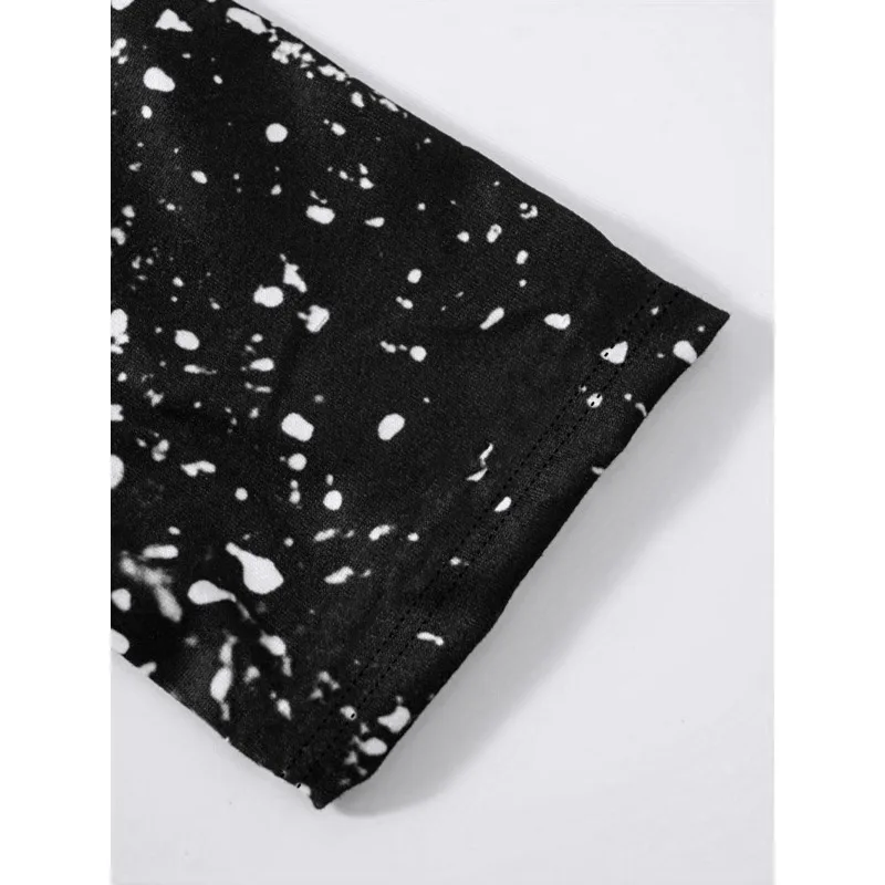 Frühling und Sommer Neuer Stil Modisches und elegantes langärmeliges bedrucktes Kleid Damen Lässiges Rundhalskleid