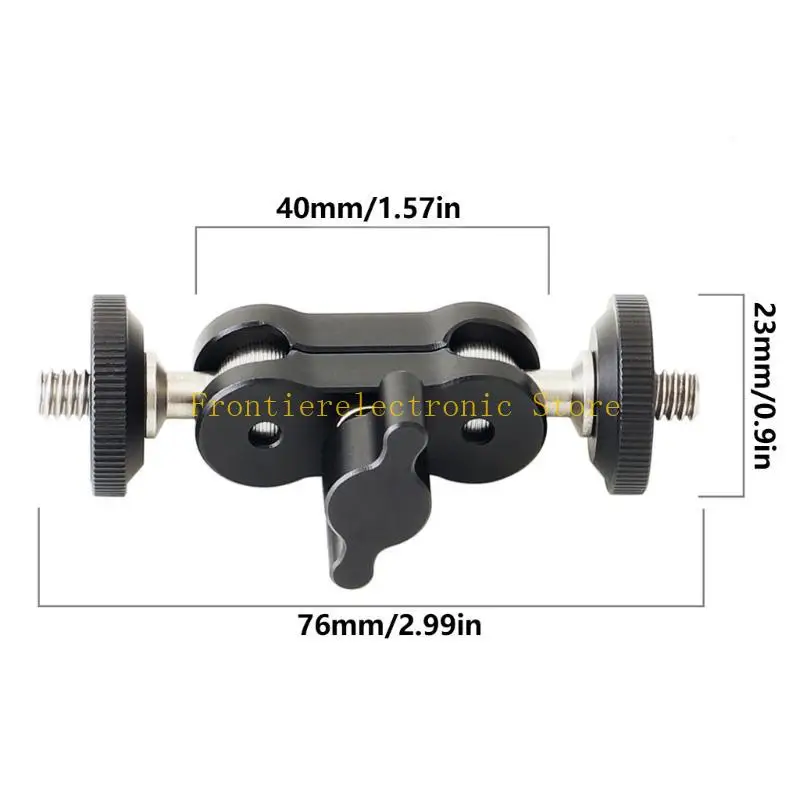 G8DB Camera Clamp Adapter Cold Shoe Action Camera Clamp Mount 360 Degree Rotating