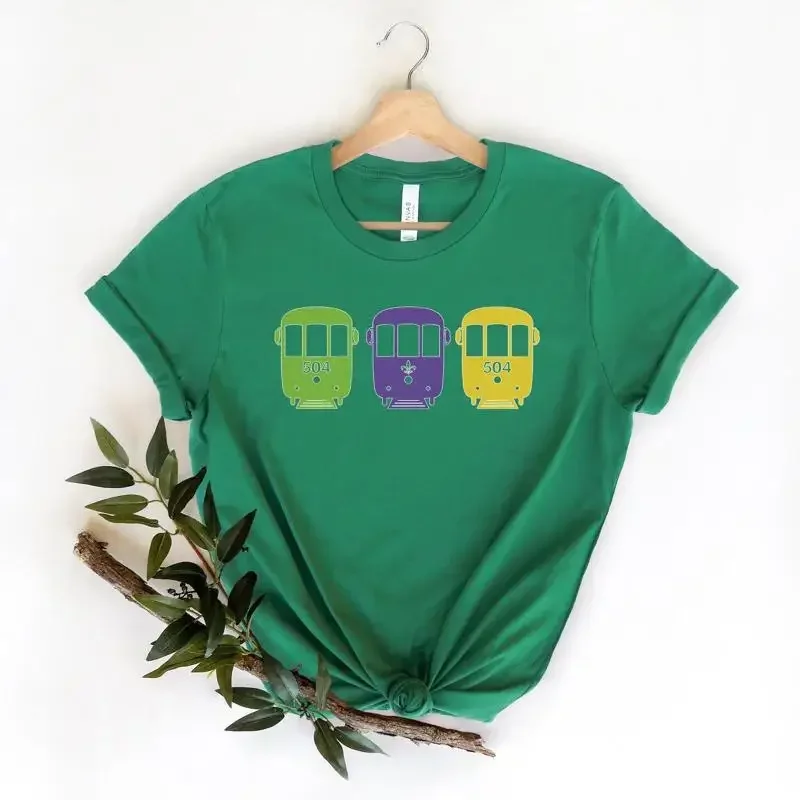 Happy Mardi Gras T Shirt Grass Festival Fat Tuesday Womens Louisiana Fleur De Lis