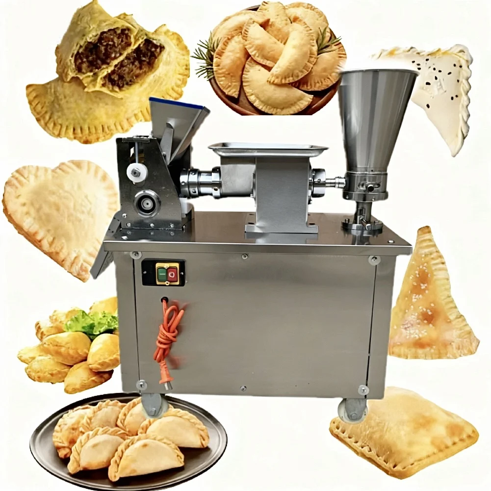 

Automatic 110v/220v Voltalge Curry Puff Forming Dumpling Empanada Make Electric Pierogi Maker Machine Samosa Making Machine