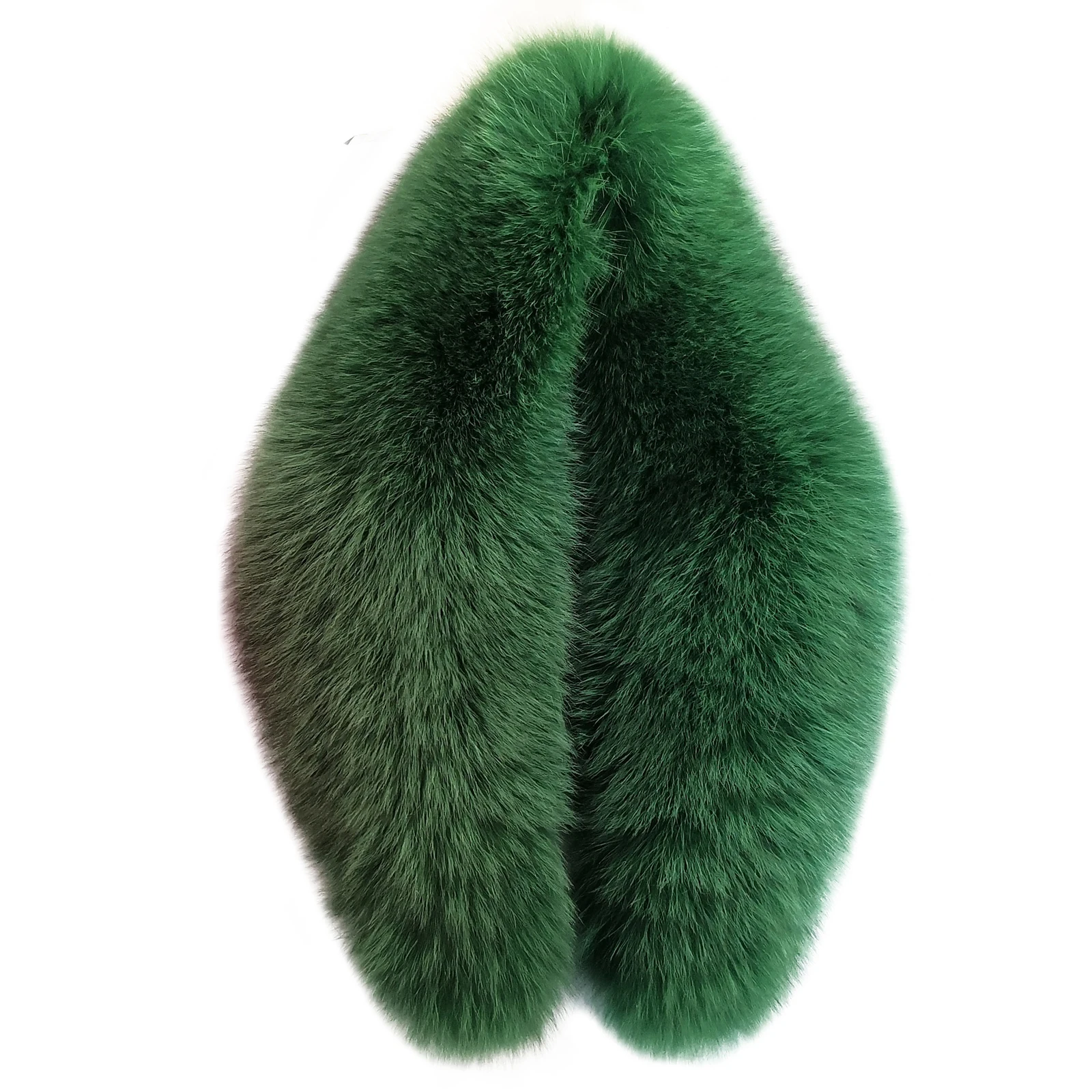 

Genuine Real Fox Fur Collar Winter Thick Warm Scarf For Women's Natural Silver Fox Fur Scarves Luxury Decorate Coat Wraps Shawl