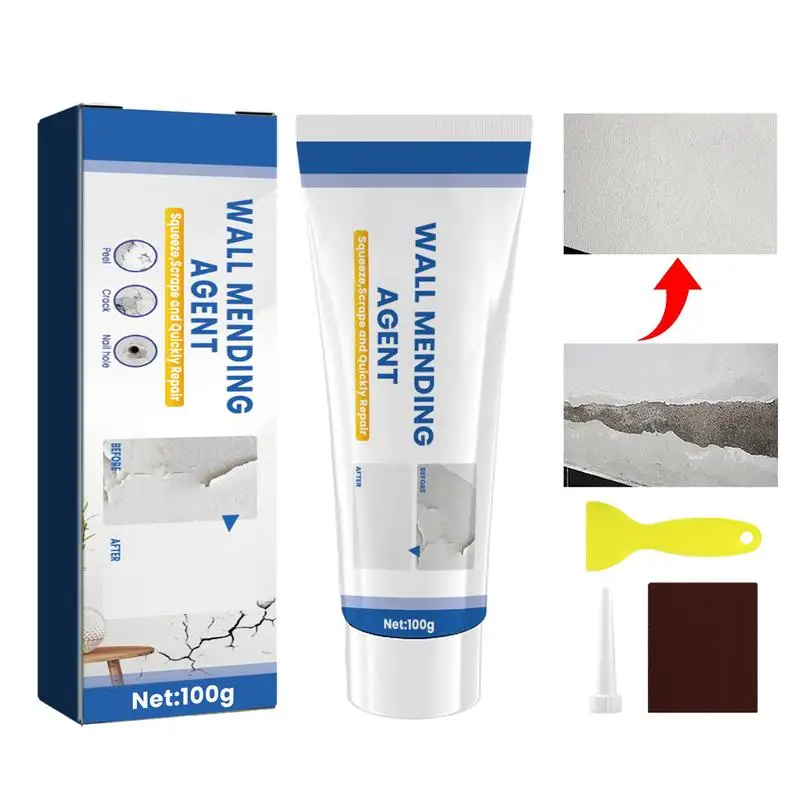 

Spackle Wall Repair Kit Wall Spackle Repair Paste 100g Fast Easy Multifunctional Plaster Wall Repair With Scraper For Plaster