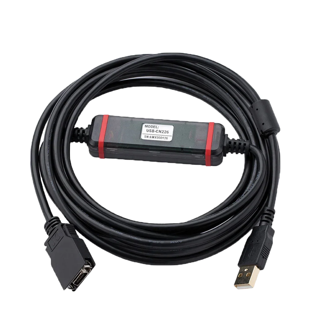 Amsamotion CS1W-CN226 USB CN226 Programming Cable  for Omron CS CJ CQM1H CPM2C PLC RS232 CQM1-CN226 Series Port