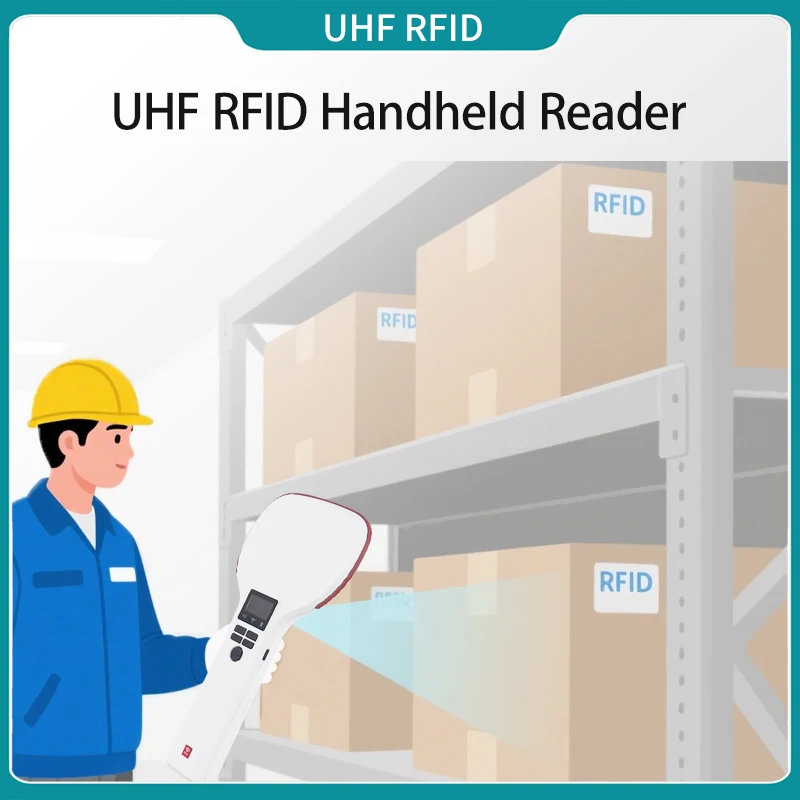 

УВЧ-сканер с дальним считыванием 4/15 м, 128 МБ памяти, портативный считыватель RFID BT 4.0 с 1,3-дюймовым ЖК-экраном