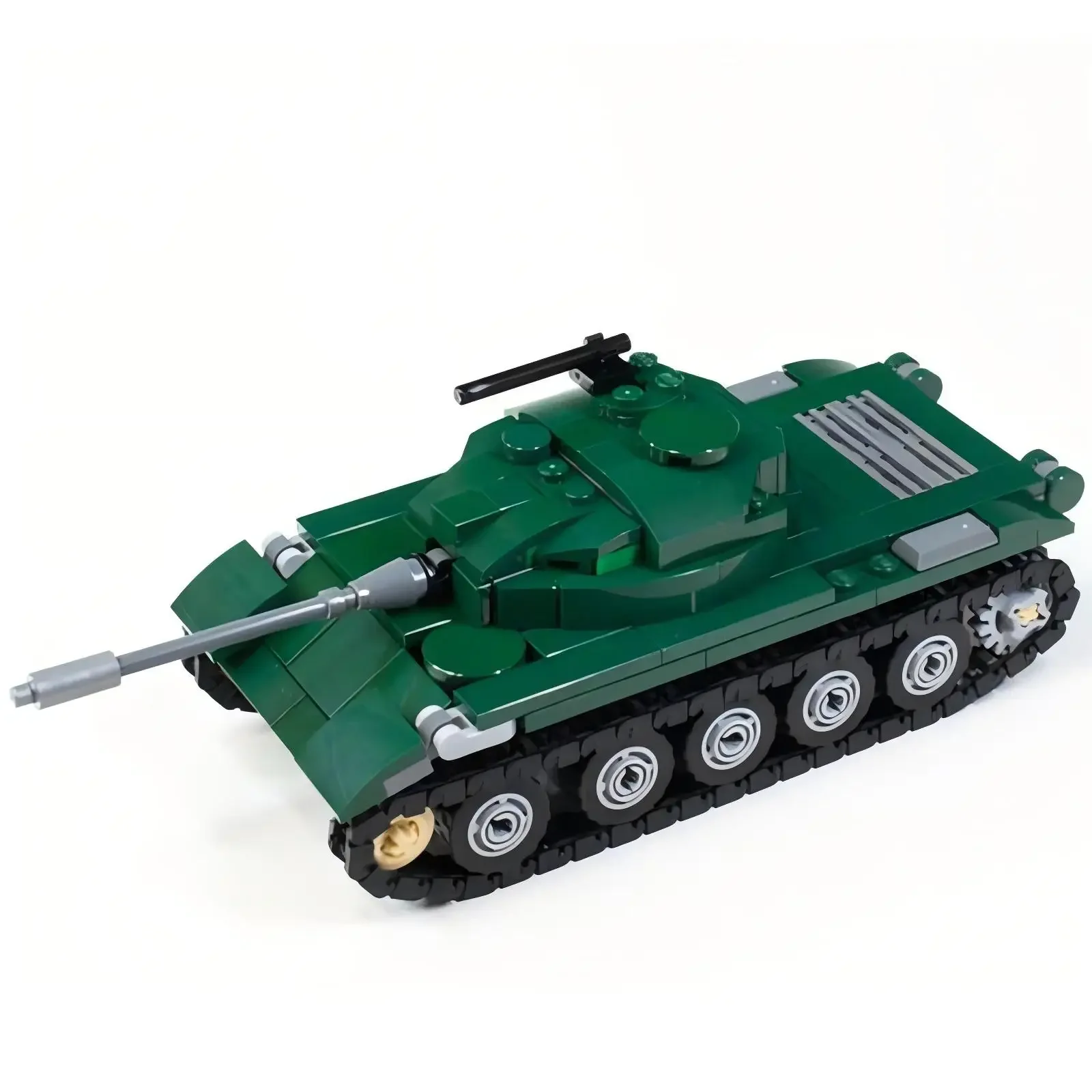 MOC Militär-Kriegs-62-Leichtpanzer-Baustein-Set, Kettenfahrzeug-Modell, DIY-Kinder-Puzzle-Montage-Spielzeug, Geburtstagsgeschenk für Jungen – Detail 5