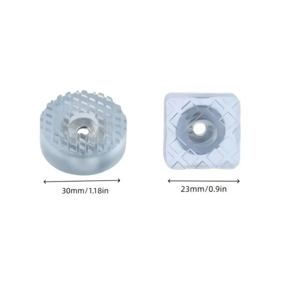 10Sets Furniture Screw Rubber Buffer Pads Chair Leg Non-slip Shock Absorbing Heightening Protectors Bumpers Round Square