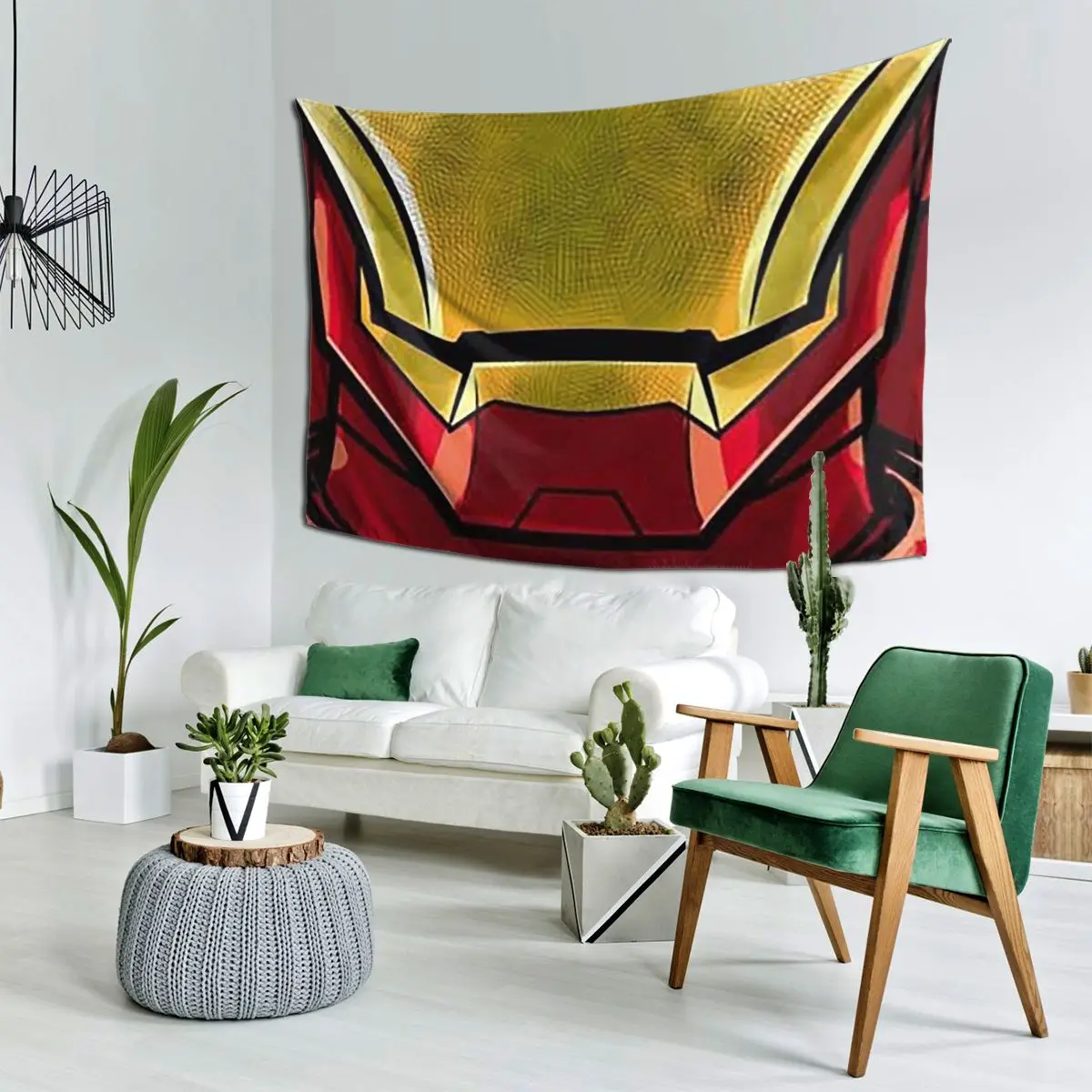 

Комиксы Airon Man-забавные выражения Комиксы и мультфильмы Гобелен Настенный Эстетический домашний декор Гобелены для комнаты в общежитии