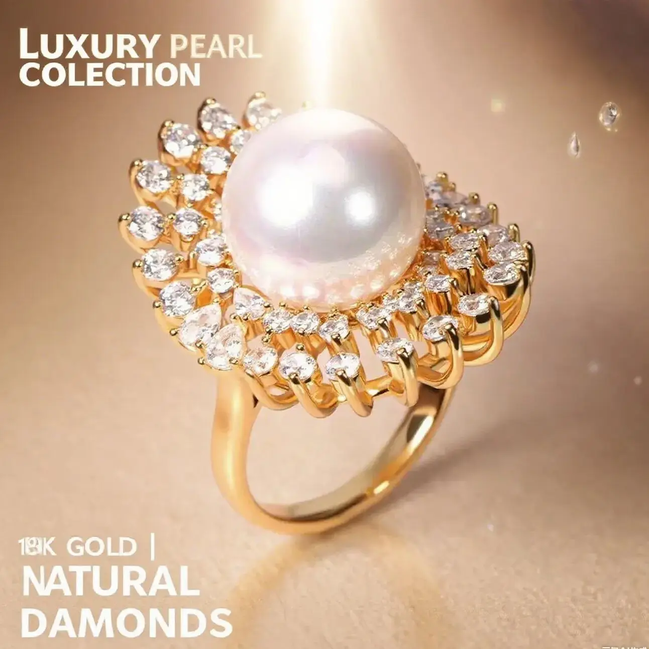 

BrideTalk 2025 Trendy Ring For Women Wedding Cubic Zirconia Beads Charm Finger Ring Bohemian Style Beach Jewelry