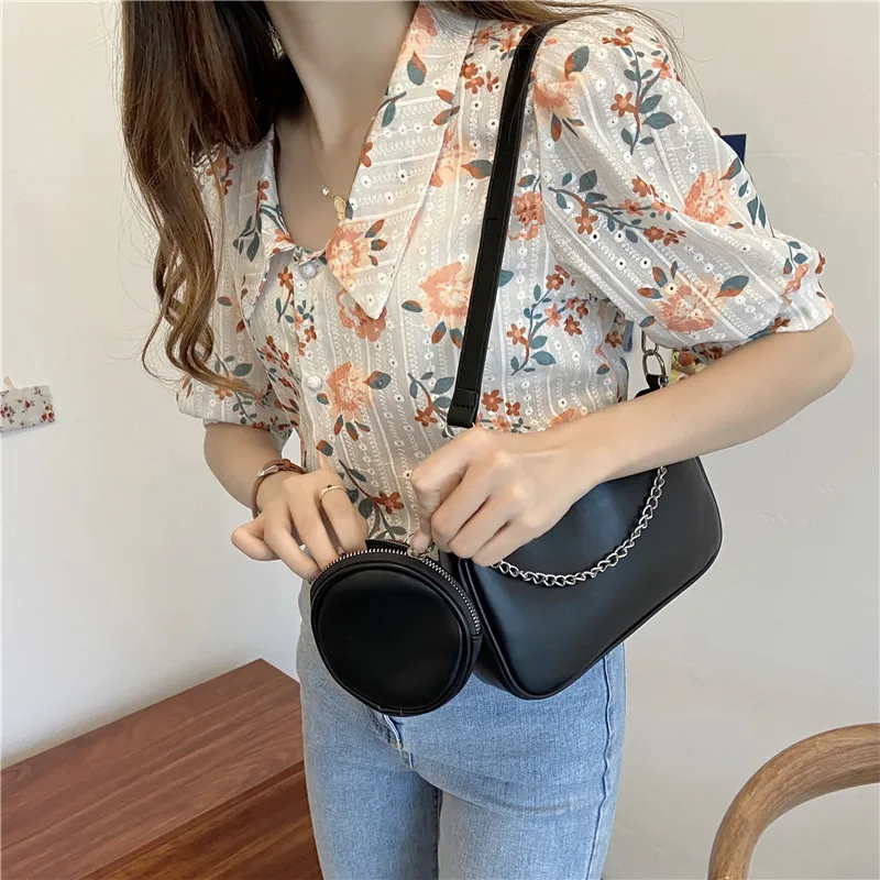 Women\'s bag new three in bag feeling armpit stick bag artistic and fresh single shoulder crossbody bag trend shoulder bag women