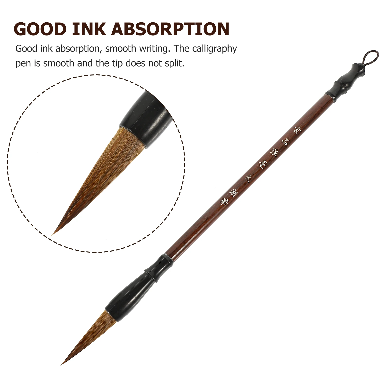 

Brush Set Chinese Calligraphy Traditional Ink Painting Pens For Beginners Smooth Non-Shedding Hair Easy Absorption Japanese Art