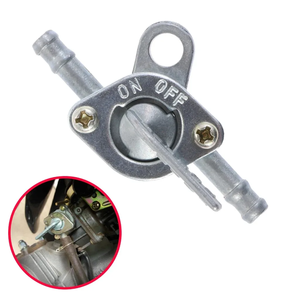 6mm Motorcycle Scooter Inline Fuel Petcock On Off Tap Valve for 50cc 70cc 90cc 110cc 125cc Motorcycles ATV Quad Taotao Dirt Bike