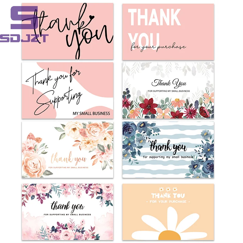 

30pcs Thank You Cards Small Business Card Thank You Cards For Your Supporting Business Package Decoration Wedding Party Supplies