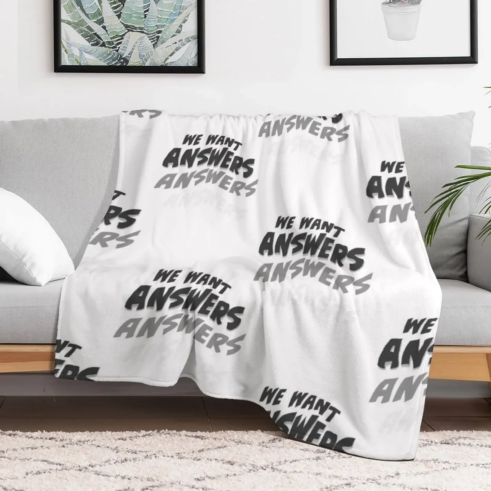 Ghost Adventures - We Want Answers Throw Blanket Large Sleeping Bag Blankets