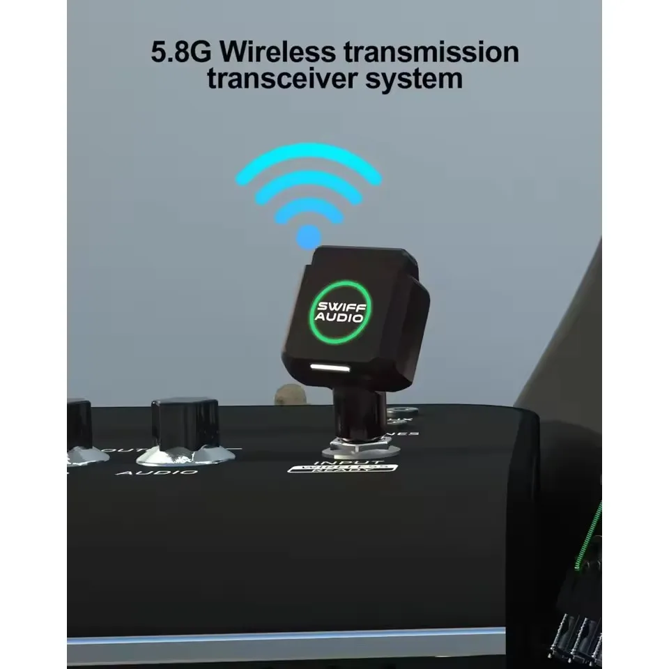 SWIFF الصوت WX503 الغيتار نظام لاسلكي رقمي جهاز ريسيفر استقبال وإرسال للجيتار الصوتي الغيتار الكهربائي أنبوب النفخ الكهربائي باس #2