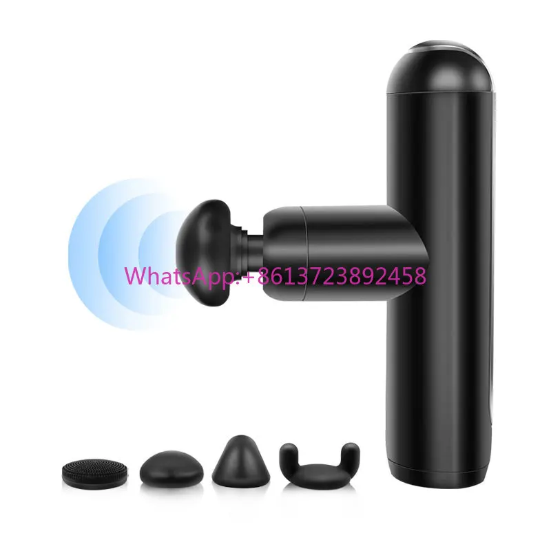 

Factory Custom Cordless Small MINI Handheld Brushless Hand Vibration Fascia Massage Gun Speed Massage Gun Massager