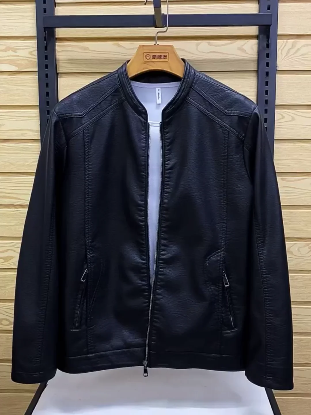 

Мужская модная куртка из искусственной кожи Sli PU, простая, высокого качества, весна-осень, новинка, молодежная, повседневная, на молнии