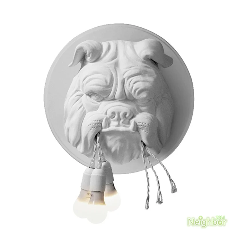 

Bulldog Sculpture Wall lamp LED Wall Light Wall Sconce For Living Bedroom Dining room Cafe Bar Restaurant