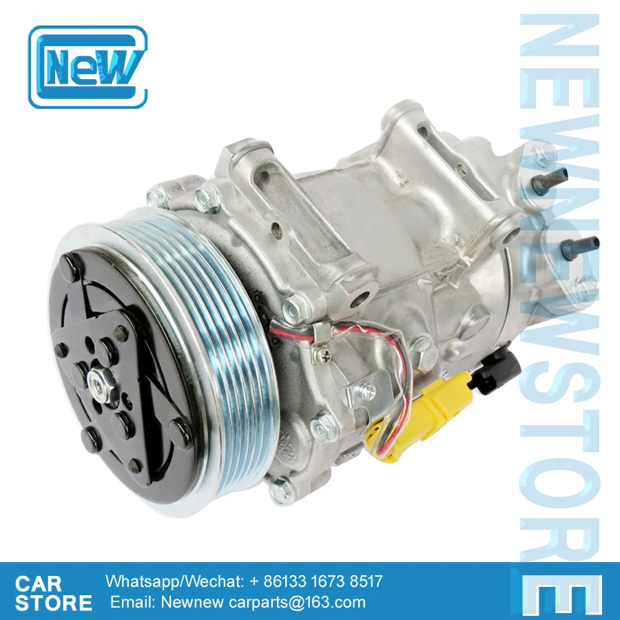 SD7C16  AC Compressor For Peugeot 207 208 308 3008 508 5008 Citroen C3 C4 C5 9800839580 9800840180 9819711680 9822826880 6453QJ