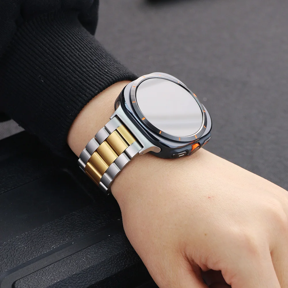 Metallarmband für Samsung Galaxy Watch Ultra2 2026 2025 Luxus Herrenarmband Edelstahlarmband für Samsung Galaxy Ultra 47mm. – Detail 8