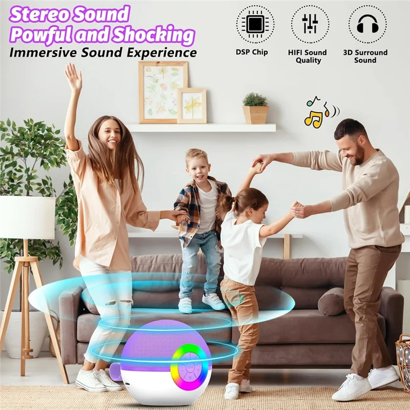 SUNRI-Mini Karaoke Machine Wit - đánh giá và giá Karaoke Machine Portable With 2 Mic