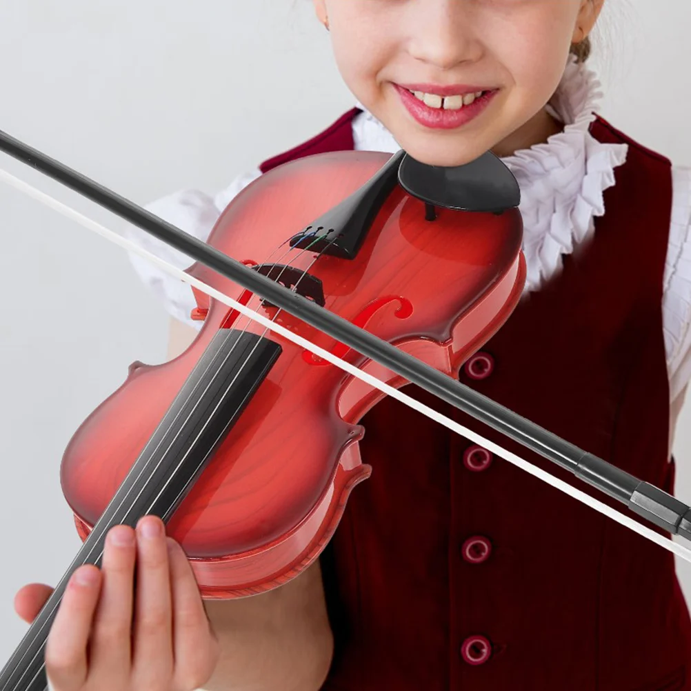 

Exquisite Violin Toy Plastic Small Instrument Adornment Decorative Simulated Kid Plaything Instruments