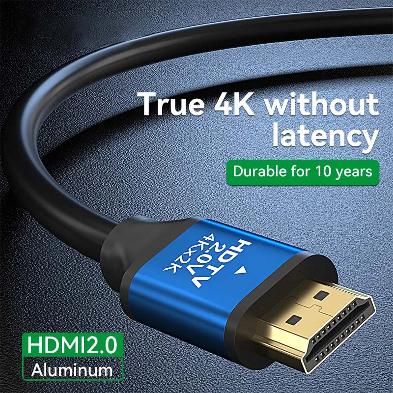 HDMI-Compatible 4K@60Hz Cable HDMI 2.0 Cable 18Gbps Adapter for PS5 PC Box RTX 3080 eARC HDR Apple Splitter Switch Audio Cable