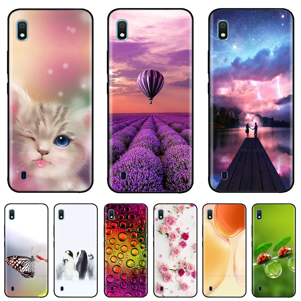 Чехол для Samsung A10, милый мультяшный чехол с маргариткой, мягкие тонкие чехлы для телефонов Samsung Galaxy A10s, A107, задняя крышка, бампер