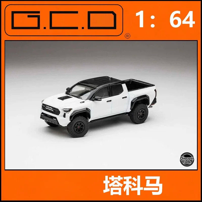 

DiecastTalk & GCD 1:64 Tacoma Off-Road Pickup Truck Alloy Car Model Static Collection Decorated Holiday Gifts Toys