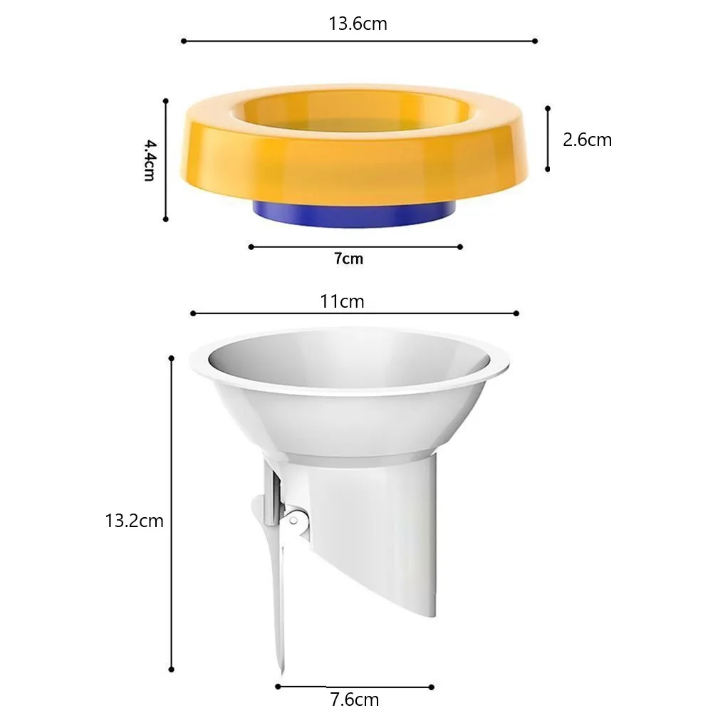 Drain Pipe Flange Ring Closestool Drain Pipe Flange Ring Floor Outlet Spill Sealing Universal Easy Installation